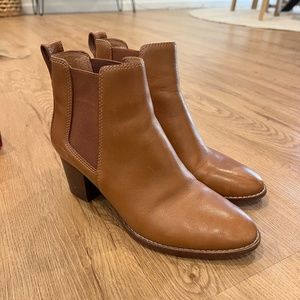 Madewell Brown Leather Booties